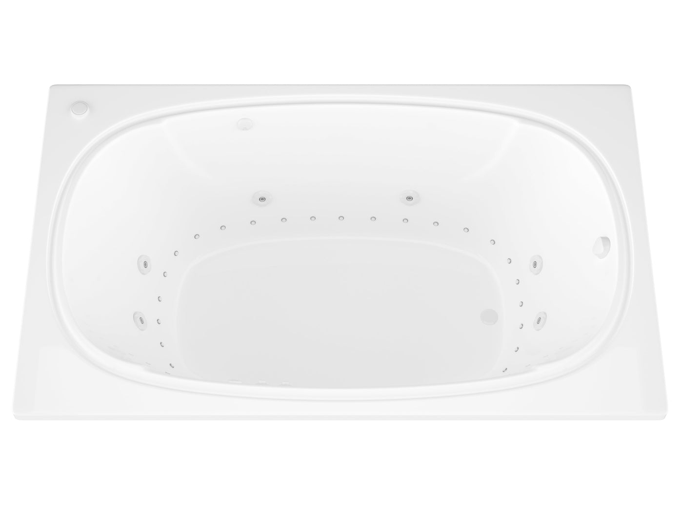 Atlantis Whirlpools Charleston 48 x 72 Rectangular Air & Whirlpool Jetted Bathtub 4872CDR