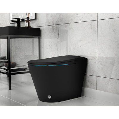 ENVO ENVO Echo Elongated Smart Toilet Bidet in Matte Black with Auto Open, Auto Flush, Voice and Wifi Controls TL-ST950WIFI-MB