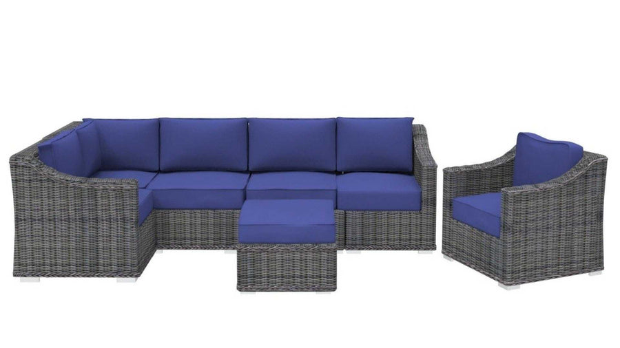 The Tahoe 7pc Deep Seating Outdoor Patio Furniture