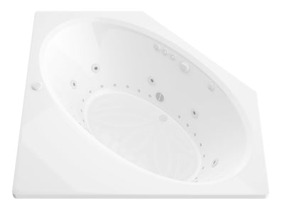 Atlantis Whirlpools Venus 60 x 60 Corner Air & Whirlpool Jetted Bathtub 6060VDL