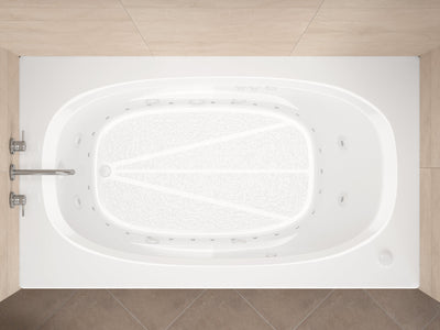 Atlantis Whirlpools Polaris 42 x 66 Rectangular Air & Whirlpool Jetted Bathtub 4266PDL