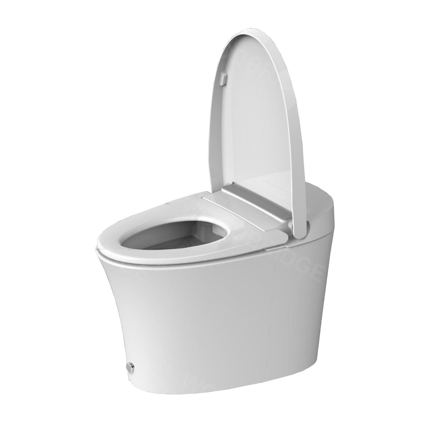 WoodBridge BW5100S White One Piece Modern,Slim, Tankless and High Efficiency Toilet With Battery Operated Auto Flushing