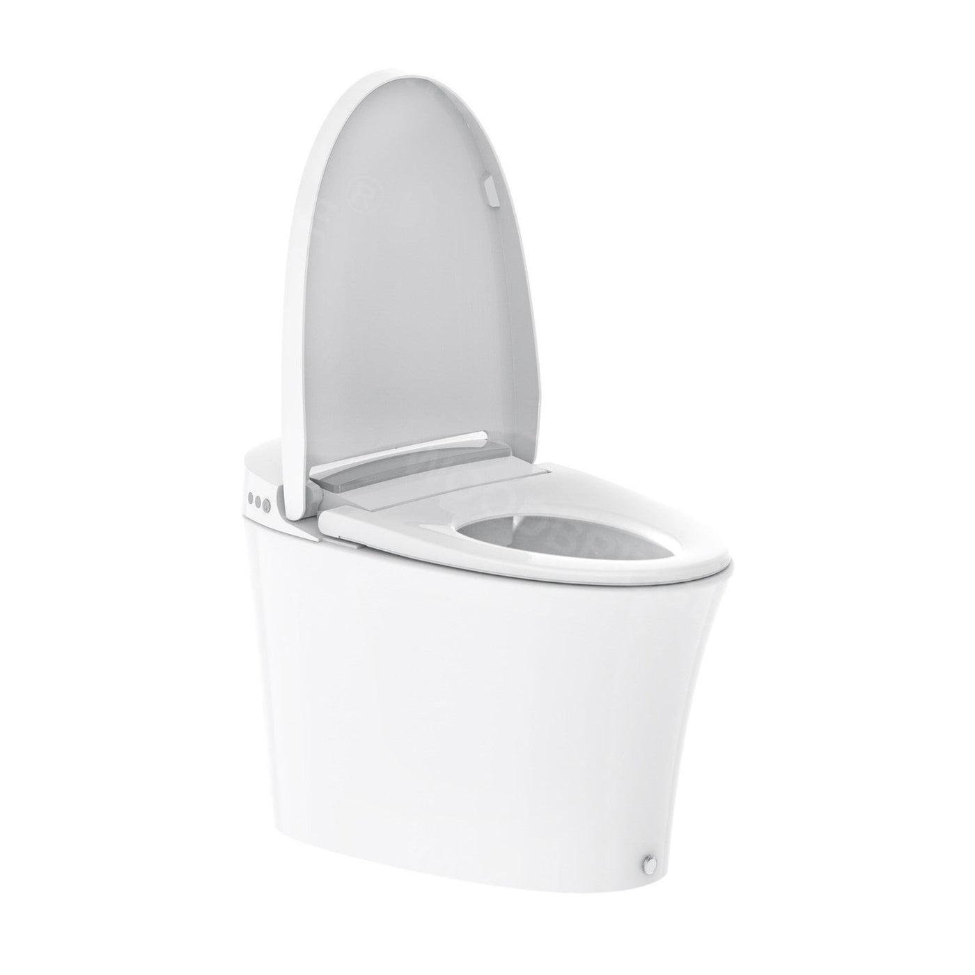 WoodBridge BW5100S White One Piece Modern,Slim, Tankless and High Efficiency Toilet With Battery Operated Auto Flushing