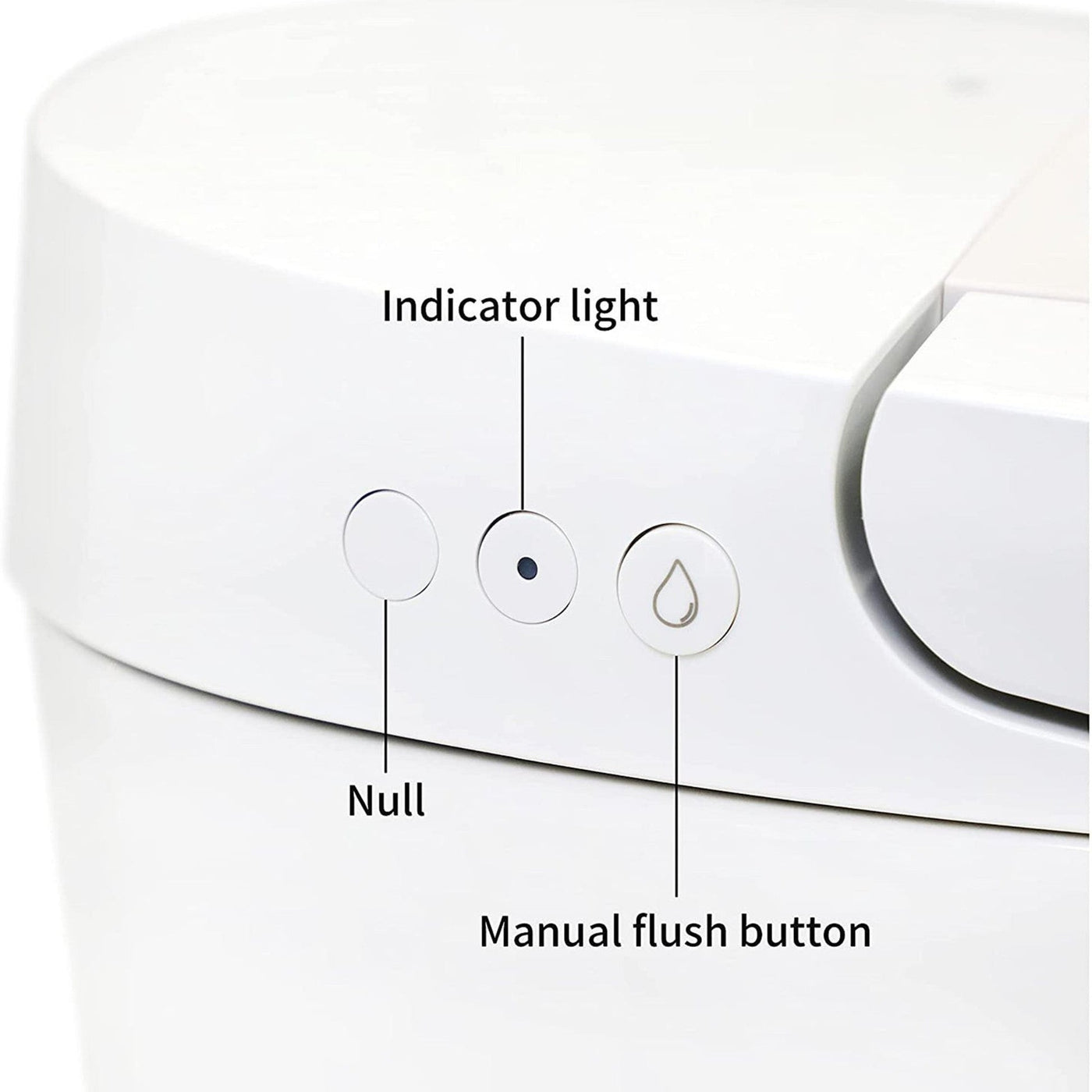 WoodBridge BW5100S White One Piece Modern,Slim, Tankless and High Efficiency Toilet With Battery Operated Auto Flushing