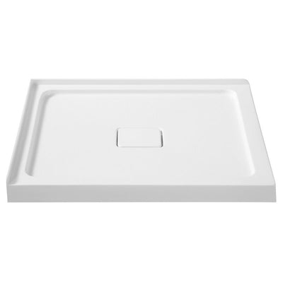 SB-AZ009WH - ANZZI Titan Series 36 in. x 36 in. Double Threshold Shower Base in White