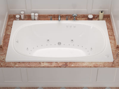 Atlantis Whirlpools Charleston 48 x 72 Rectangular Air & Whirlpool Jetted Bathtub 4872CDR