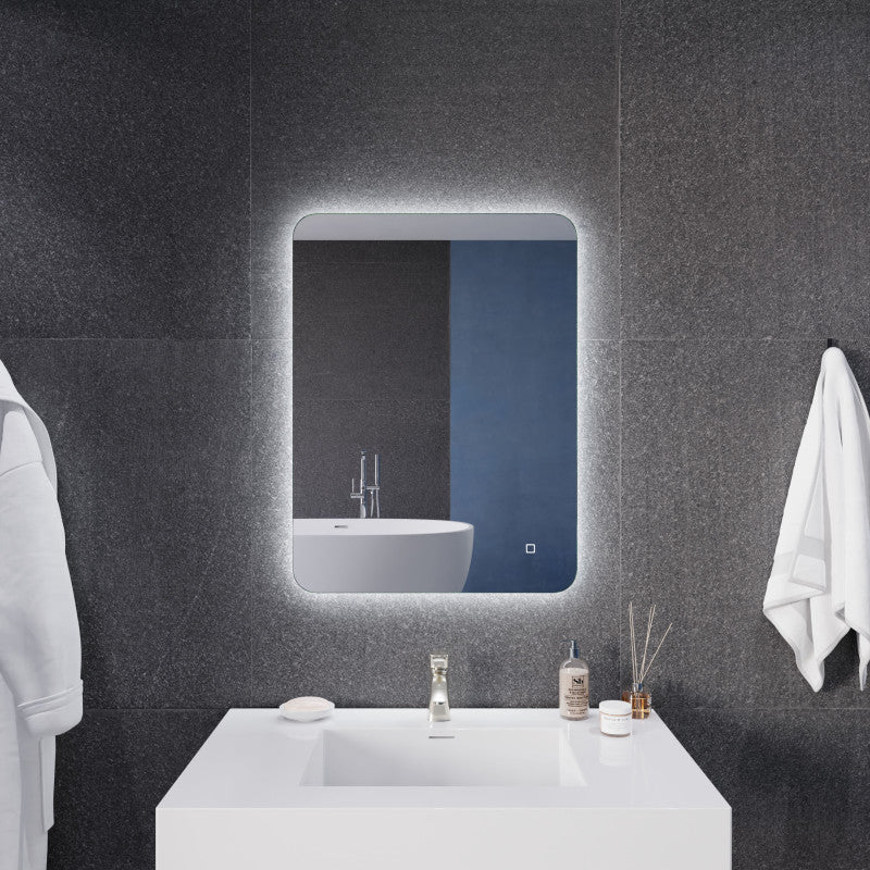 ANZZI 32-in. x 24-in. LED Back Lighting Bathroom Mirror with Defogger BA-LMDFX016AL