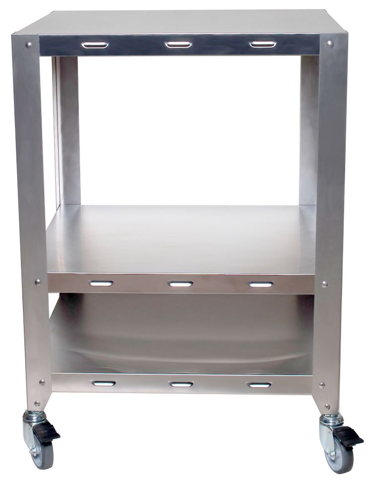 Cadco Heavy-Duty 2-Oven Stand w/ Wheels for Cadco Half or Quarter Size Ovens OV-HDS