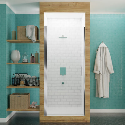 ANZZI Lancer 29 in. x 72 in. Semi-Frameless Shower Door with TSUNAMI GUARD SD-AZ051-02CH