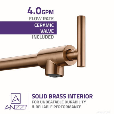 ANZZI Braccia Series 24" Wall Mounted Pot Filler KF-AZ258ORB