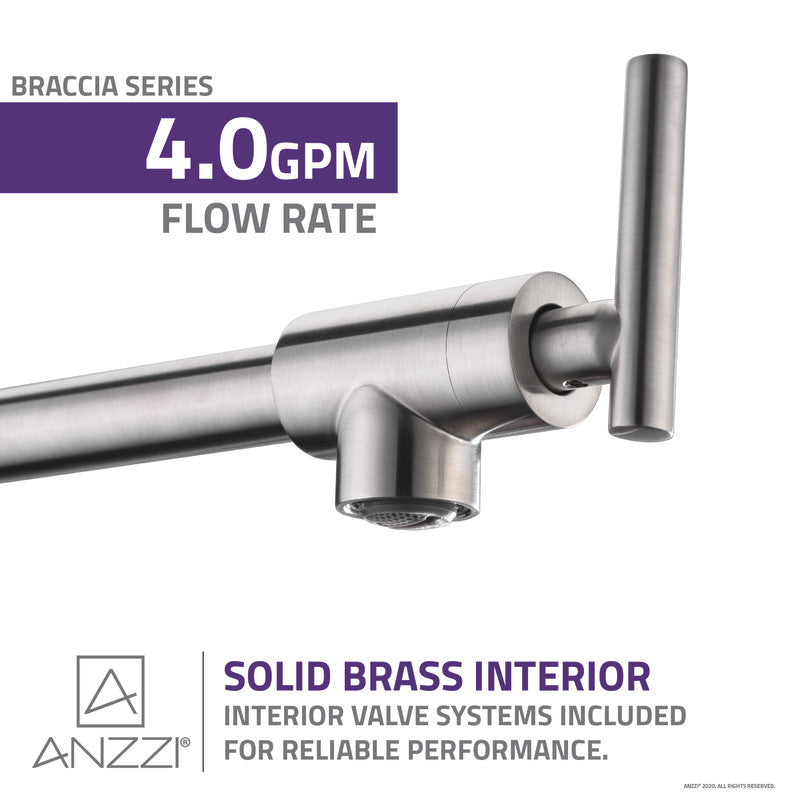 ANZZI Braccia Series 24" Wall Mounted Pot Filler KF-AZ258ORB