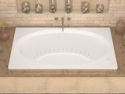 Atlantis Whirlpools Vogue 42 x 72 Rectangular Air Jetted Bathtub 4272VAR