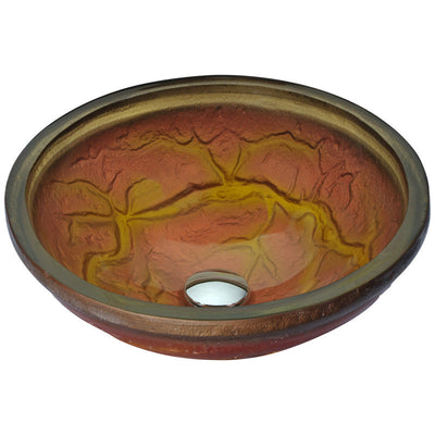 ANZZI Alto Series Vessel Sink in Molten Gold LS-AZ218