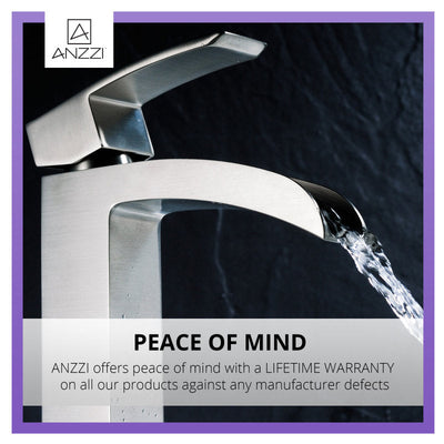 Key Series Single Hole Single-Handle Vessel Bathroom Faucet in Polished Chrome L-AZ097