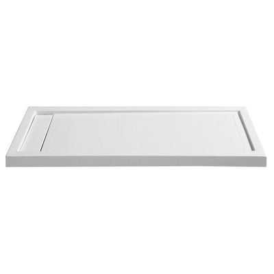 SB-AZ013WL - ANZZI Meadow Series 60 in. x 32 in. Shower Base in White