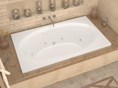 Atlantis Whirlpools Vogue 43 x 84 Rectangular Whirlpool Jetted Bathtub 4384VWL