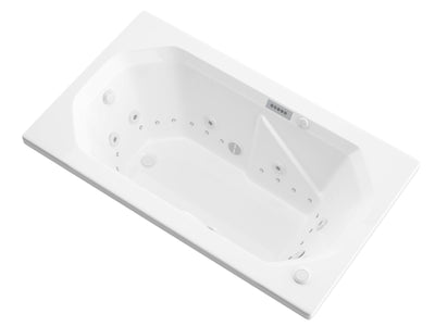 Atlantis Whirlpools Mirage  Deluxe Series 35.875 x 59.625in. Air and Whirlpool Jetted Bathtub in White 3660MDRX