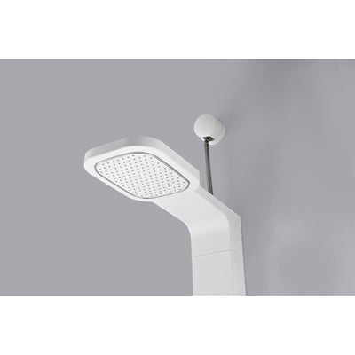 ANZZI Inland Series 44 in. Full Body Shower Panel System with Heavy Rain Shower and Spray Wand in White SP-AZ062