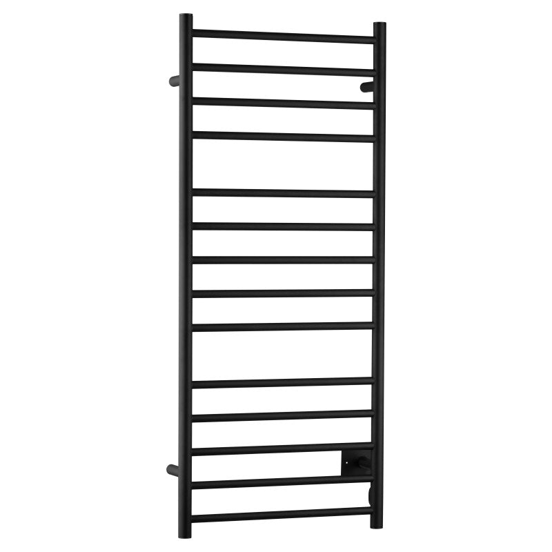 TW-WM105MB - ANZZI ANZZI Elgon 14-Bar Carbon Steel Wall Mounted Electric Towel Warmer Rack in Matte Black