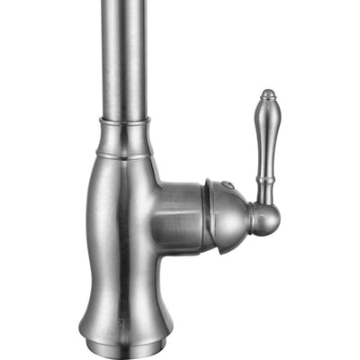 Rodeo Single-Handle Pull-Out Sprayer Kitchen Faucet in Brushed Nickel KF-AZ214BN