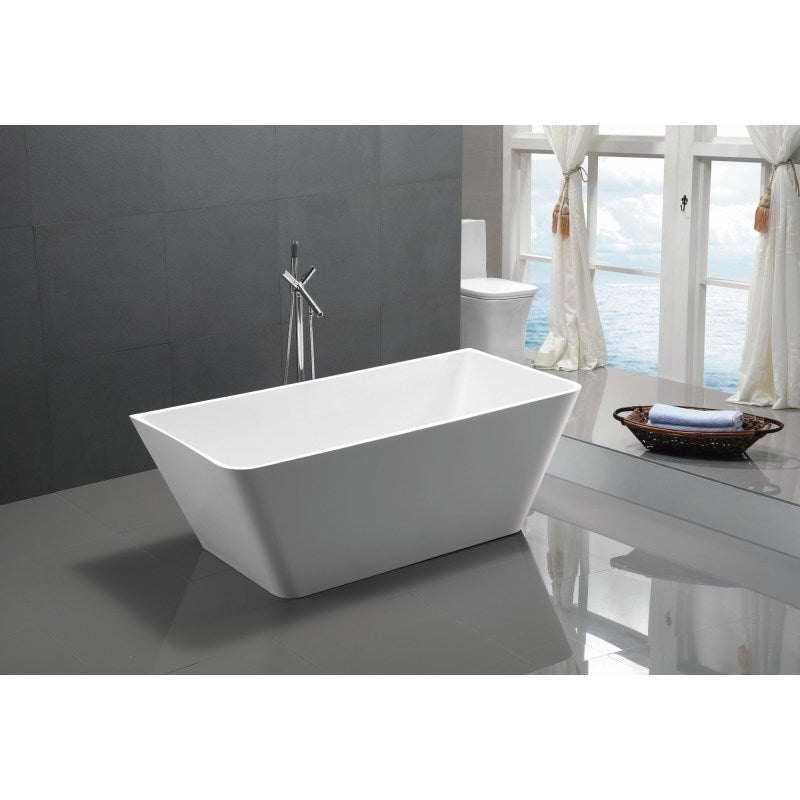 ANZZI Zenith Series 5.58 ft. Freestanding Bathtub FT-AZ099