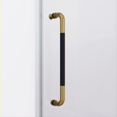 ANZZI Madam Series 48 in. by 76 in. Frameless Sliding Shower Door with Handle SD-AZ13-01MB