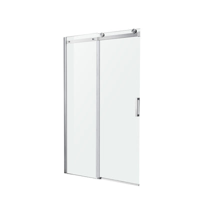 ANZZI Rhodes Series 48 in. x 76 in. Frameless Sliding Shower Door with Handle SD-FRLS05701BN