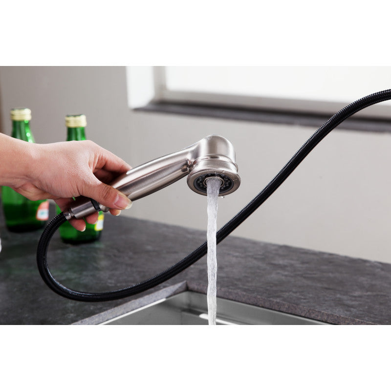 ANZZI Del Moro Single-Handle Pull-Out Sprayer Kitchen Faucet KF-AZ203BN