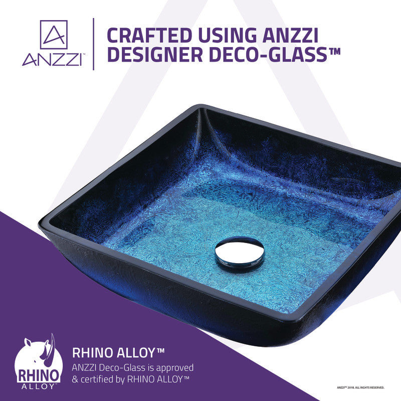 ANZZI Viace Series Deco-Glass Vessel Sink LS-AZ056