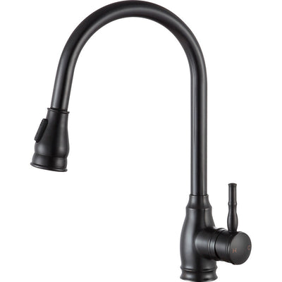 Bell Single-Handle Pull-Out Sprayer Kitchen Faucet in Oil Rubbed Bronze KF-AZ215ORB