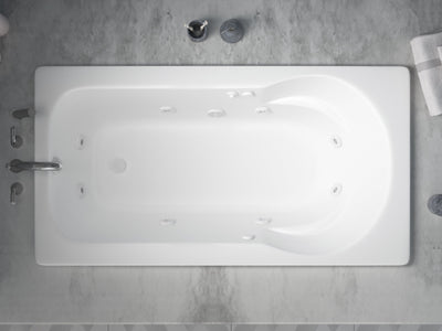 Atlantis Whirlpools Zepher 32 x 60 Rectangular Whirlpool Jetted Bathtub 3260ZWR