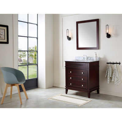 ANZZI Wineck 36 in. W x 35 in. H Bathroom Vanity Set in Rich Chocolate V-WKG020-36