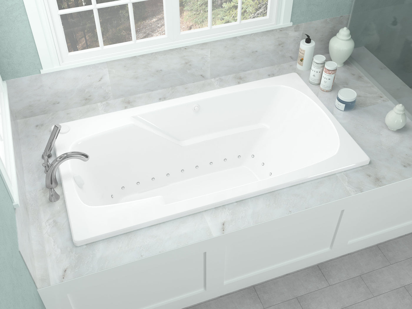 Atlantis Whirlpools Eros 42 x 72 Rectangular Air Jetted Bathtub 4272EAR