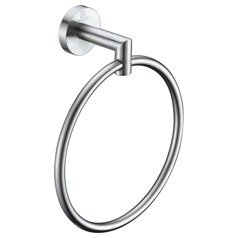 Caster 2 Series Towel Ring in Brushed Nickel AC-AZ009BN