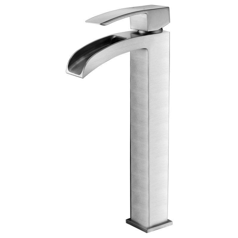 Key Series Single Hole Single-Handle Vessel Bathroom Faucet in Polished Chrome L-AZ097