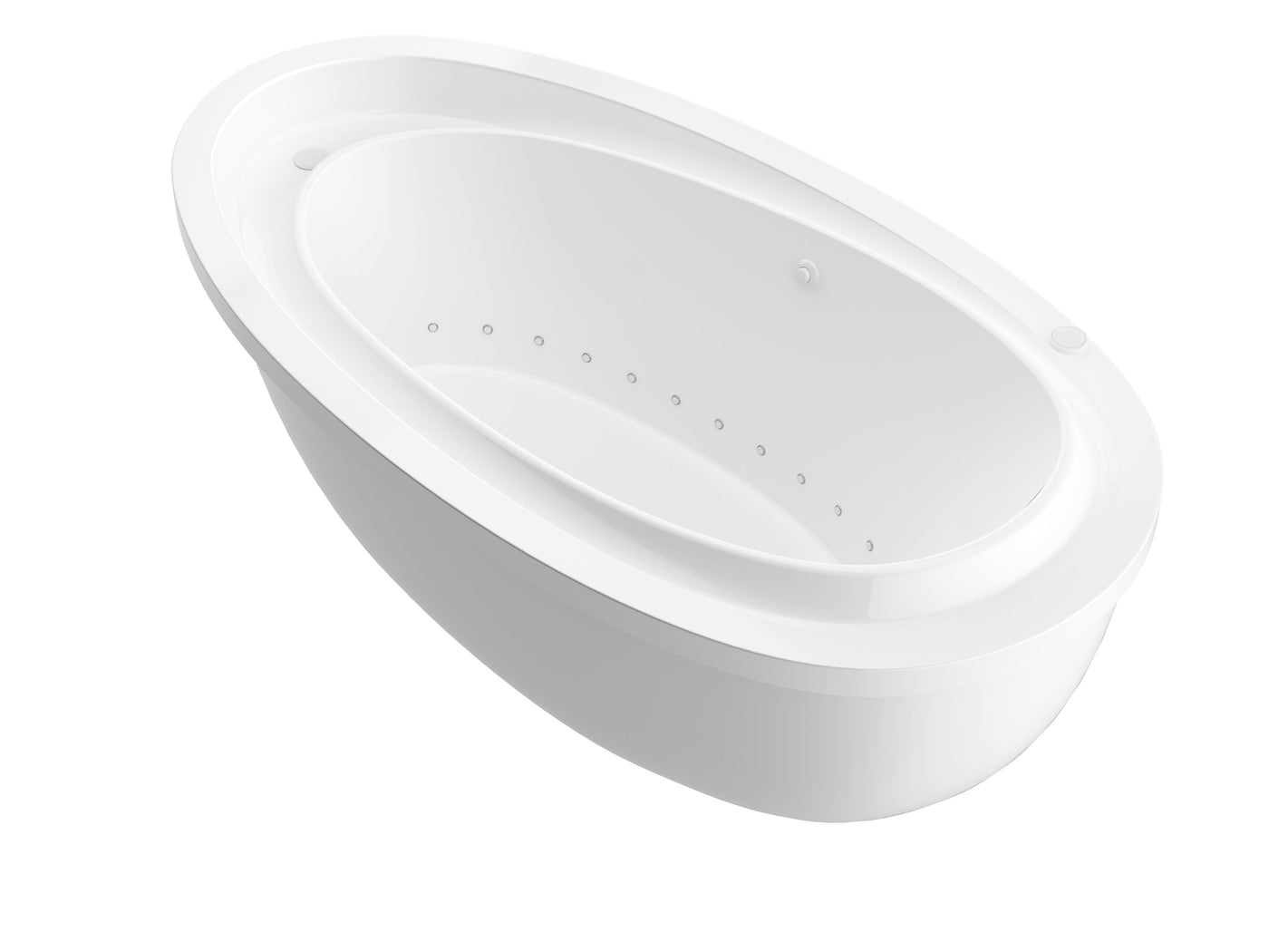 Atlantis Whirlpools Breeze 38 x 71 Oval Freestanding Air Jetted Bathtub 3871BA