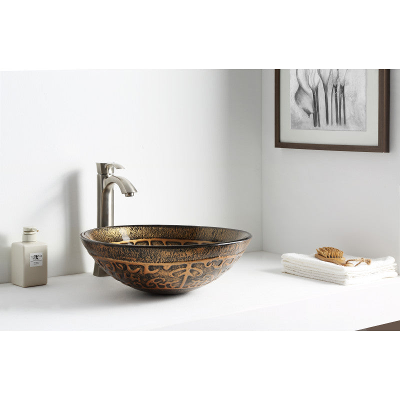 ANZZI Alto Series Deco-Glass Vessel Sink LS-AZ079