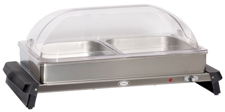 Cadco Electric Chafer / Buffet Server, Medium Size, with Rolltop Lid WTBS-2RT