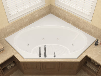 Atlantis Whirlpools Venus 60 x 60 Corner Whirlpool Jetted Bathtub 6060VWR