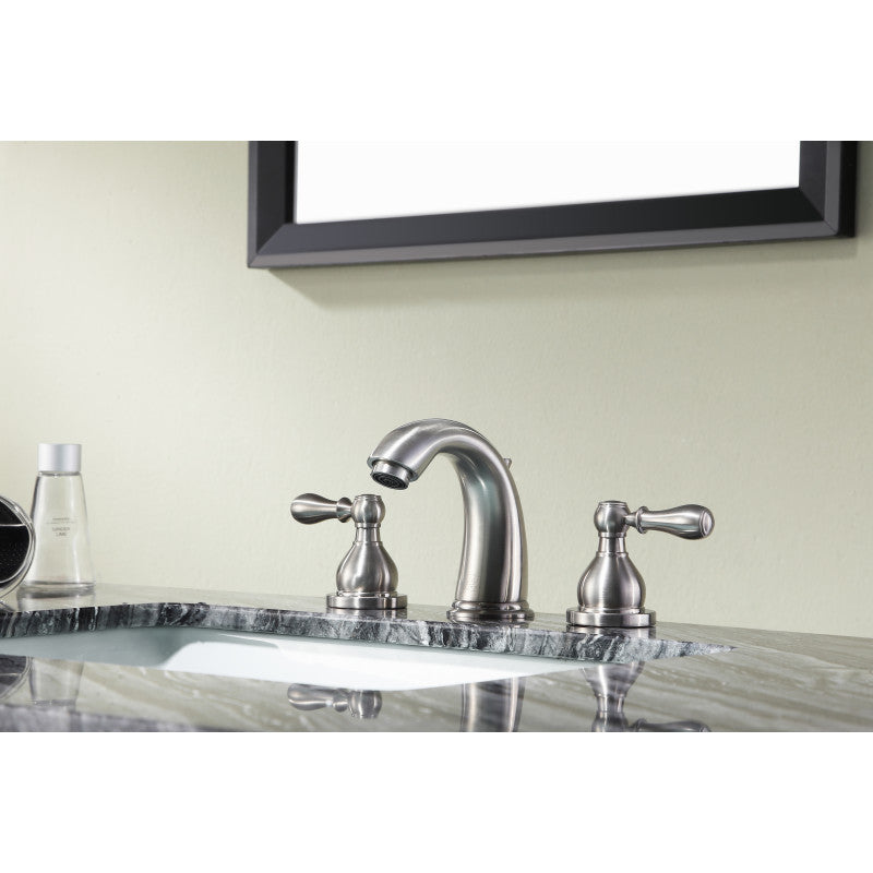 ANZZI Merchant 8 in. Widespread 2-Handle Bathroom Faucet in Brushed Nickel L-AZ137BN