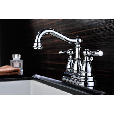 ANZZI Edge Series 4 in. Centerset 2-Handle Mid-Arc Bathroom Faucet in Polished Chrome L-AZ033