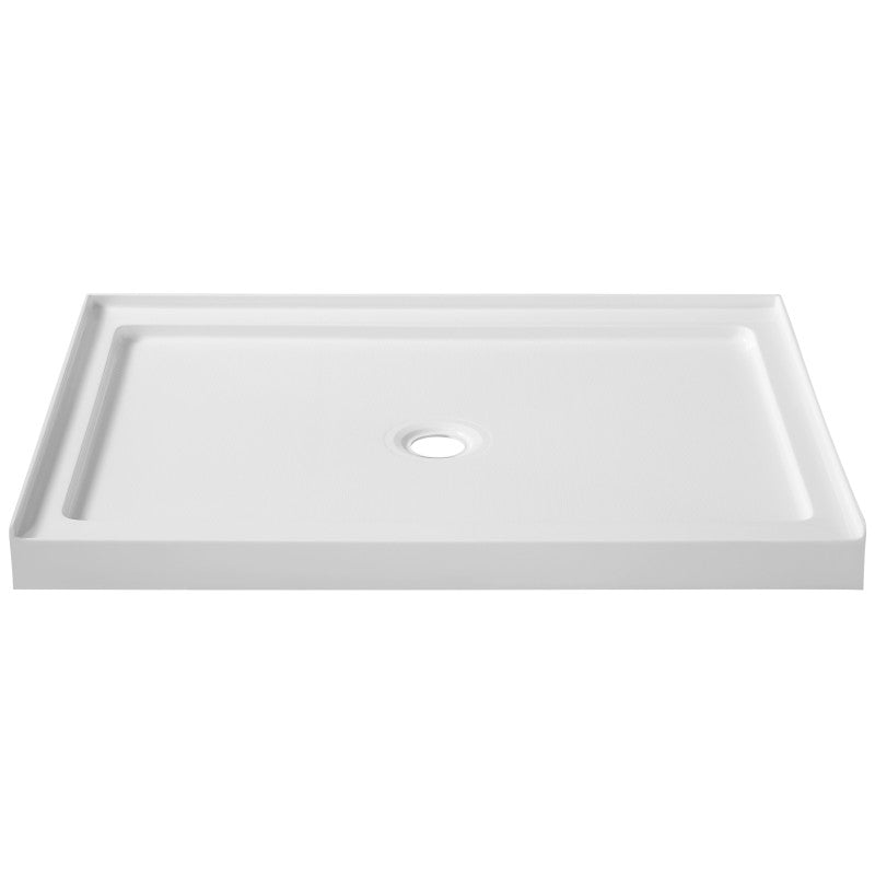 SB-AZ011WO - ANZZI Fissure Series 36 in. x 48 in. Single Threshold Shower Base in White