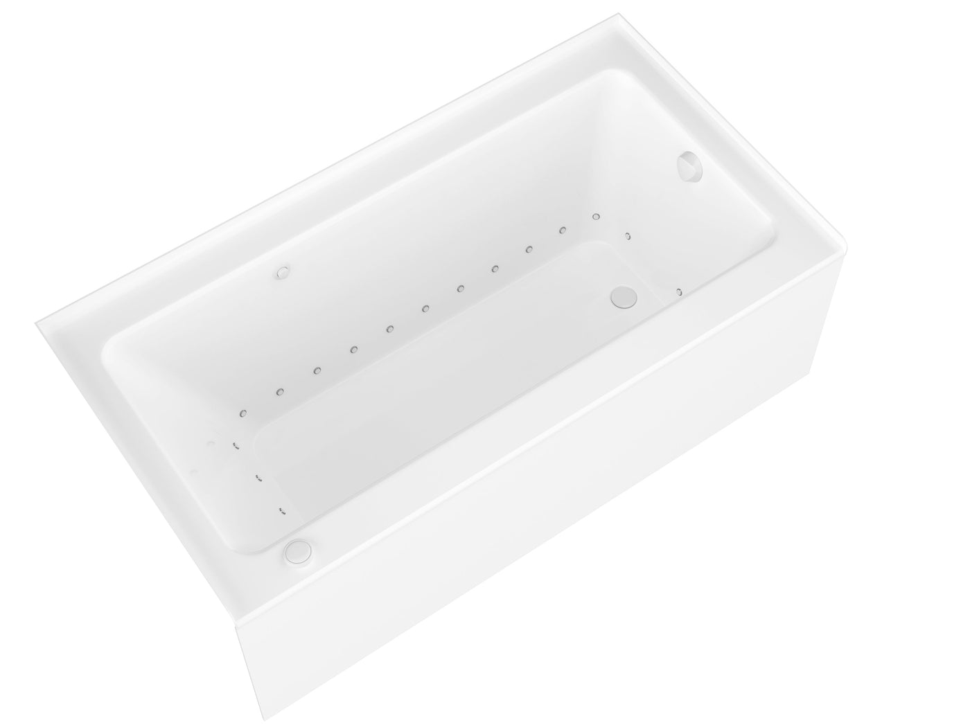 Atlantis Whirlpools Soho 32 x 60 Front Skirted Air Massage Tub with Right Drain 3260SHAR