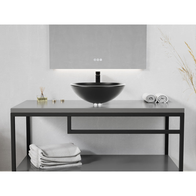 ANZZI Amalfi Round Glass Vessel Bathroom Sink LS-AZ903