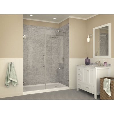 ANZZI Tier 32 x 60  in. Right Drain Single Threshold Shower Base in White SB-AZ03RD