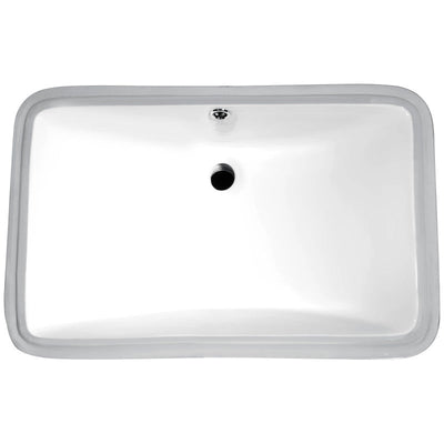 LS-AZ113 - ANZZI Dahlia Series 20.5 in. Ceramic Undermount Sink Basin in White