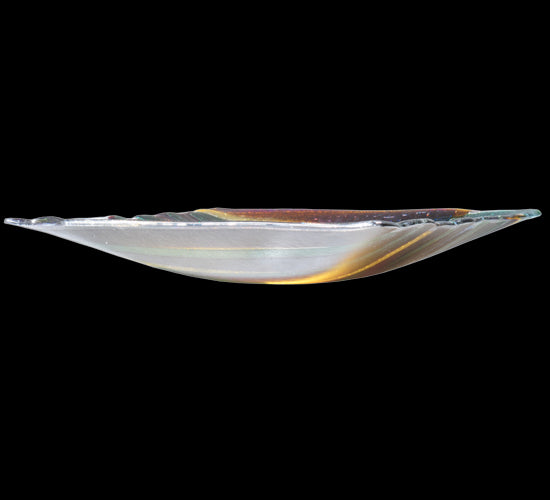 Meyda 13"Sq Metro Fusion Penna Di Pavone Glass Plate '114436