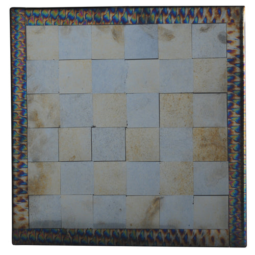 Meyda 14" Square Fused Glass Chess Board