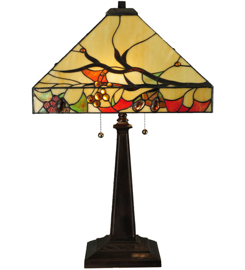 Meyda 25"H Woodland Berries Table Lamp '131507