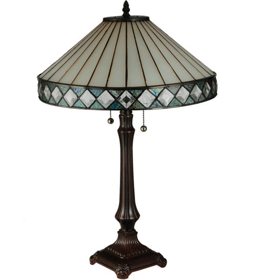Meyda  25"H Diamondring Table Lamp '134537